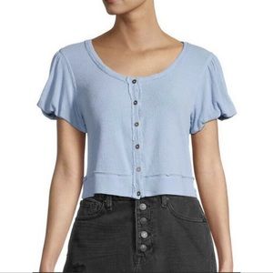 We the Free Molly T-Shirt - Cropped Puff Sleeves